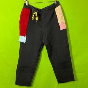 MEN'S 2XL PUMA SWEATPANTS‎ PANTS MICHAEL LAU BLACK Red Pink Blue Yellow Logo